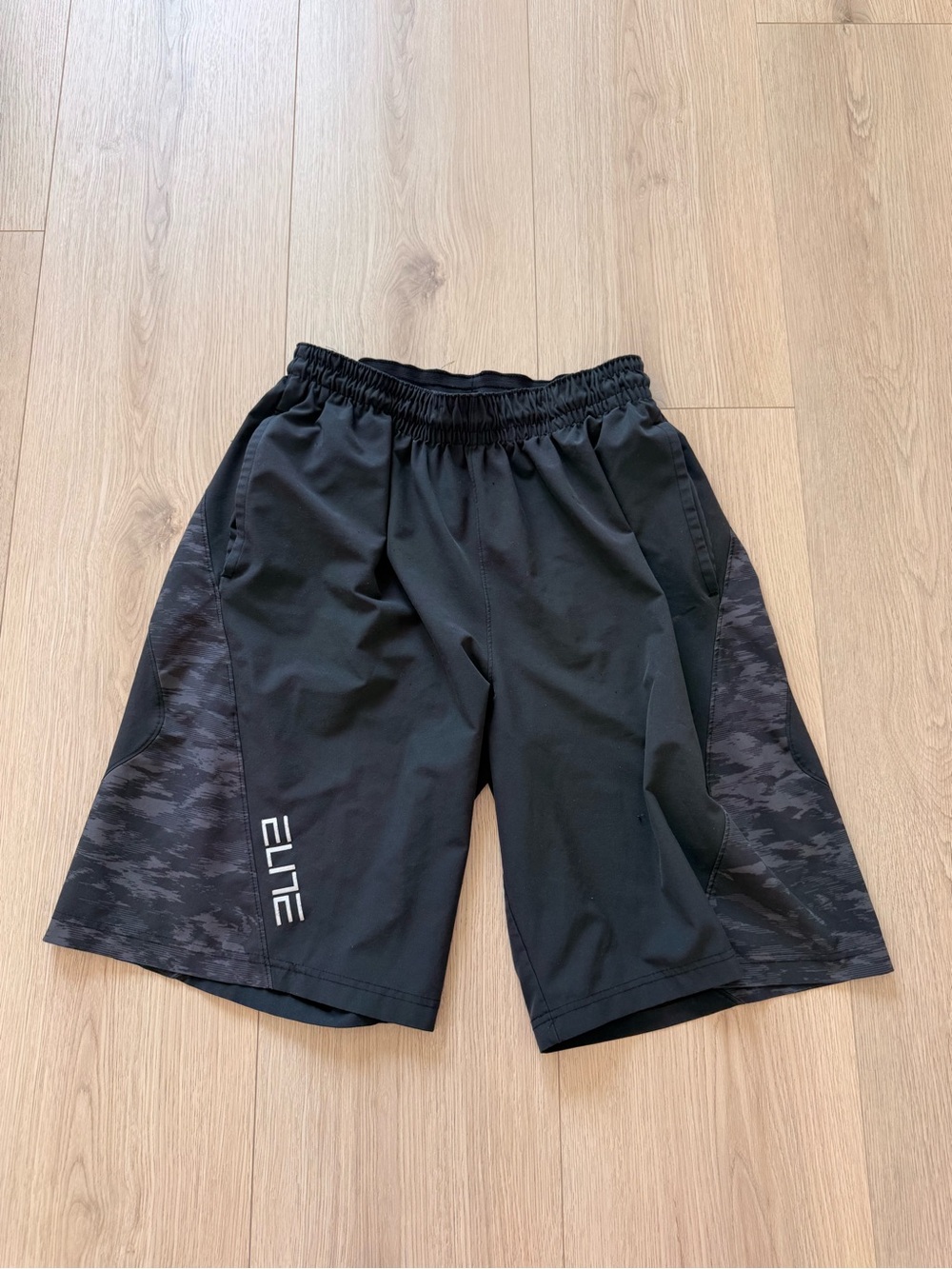 Nike Black Men's Athletic Shorts with Camo Side Panels